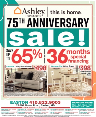 75th Anniversary Sale Ashley Homestore Bel Air Md