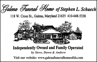 Independently Owned And Family Operated, Galena Funeral Home of Stephen
