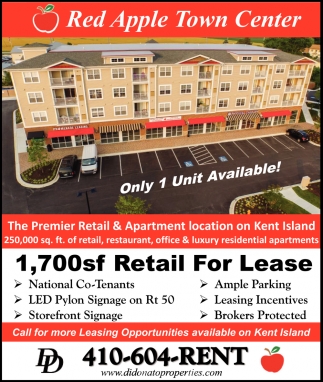 The Premier Retail Apartment Location On Kent Island Red Apple